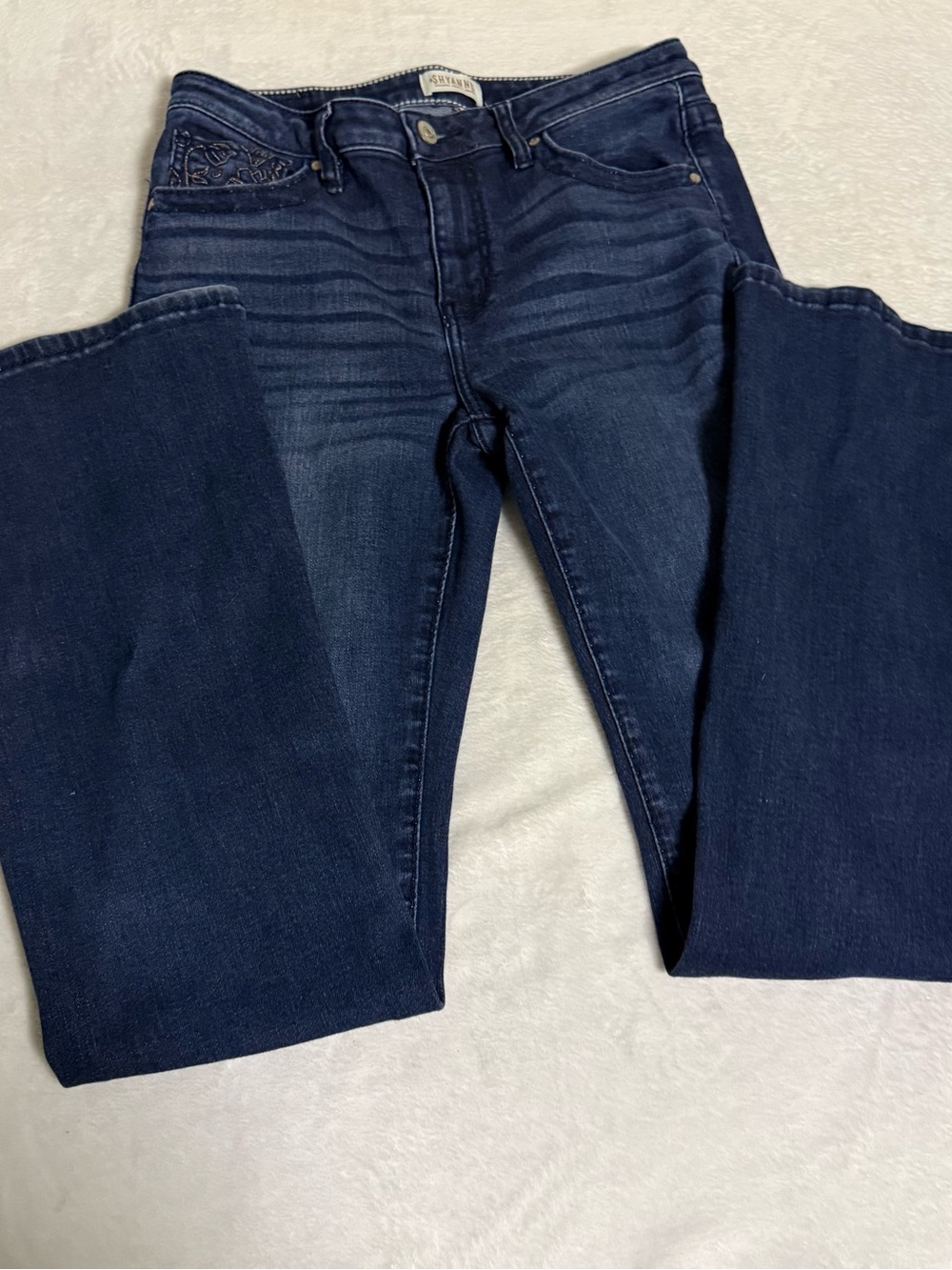 Shyanne Women’s Jeans 32W 34L Bootcut Dark Wash Western Embroidered Stretch